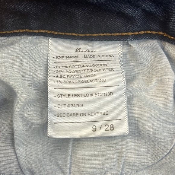 Kansan Jeans Size 9/28 Style KC7113D - Picture 4 of 5